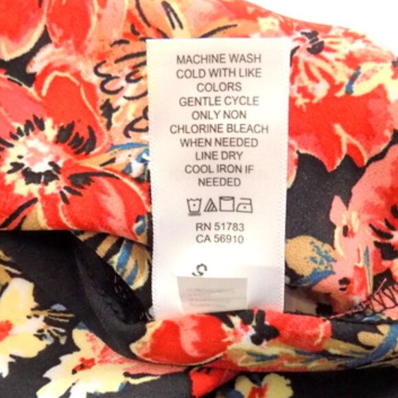 Maurices Women's Black Multicolor Floral Short Sleeve Top – Size: 3X - Picture 11 of 11